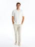 LC Waikiki Crew Neck Short Sleeve Men's Textured T-Shirt